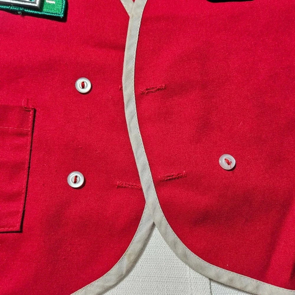 2 Vintage AWANA Uniform Vests Lot Cubbies Sparks‎ Patches Youth Red Blue